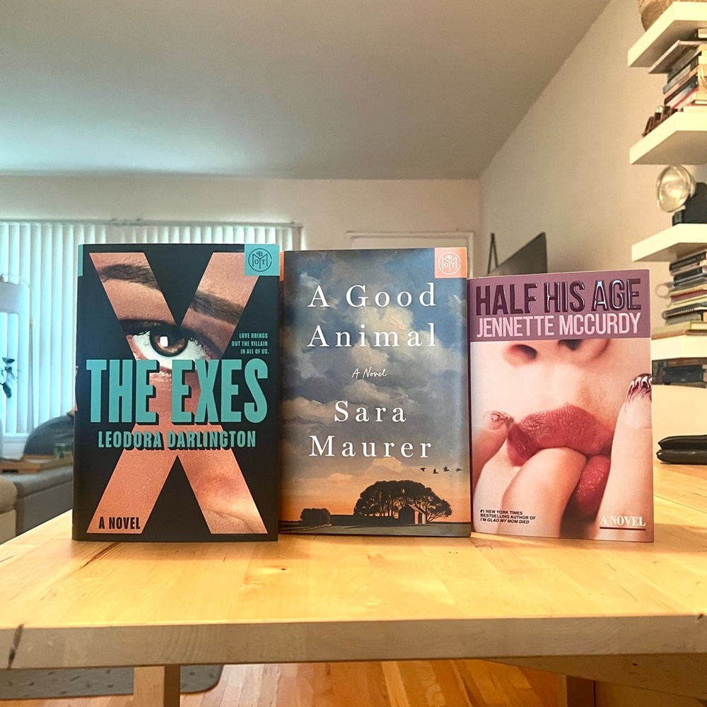 Set of 3 Hardback Novels — The Exes, A Good Animal, Half His Age